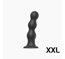 Насадка для страпона Strap-On-Me Dildo Plug Balls Black XXL