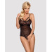 Мереживне боді з доступом Obsessive 818-TED-1 teddy M/L, чорне