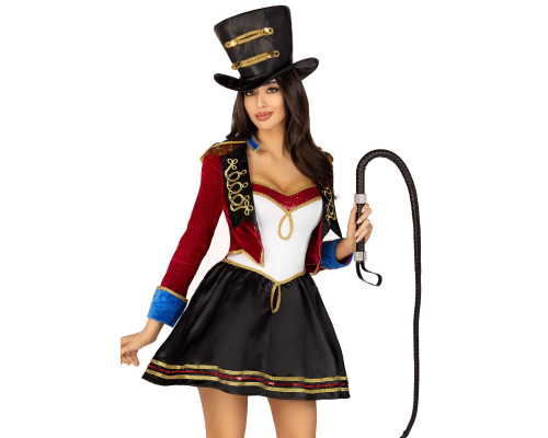 Костюм дресирувальниці Leg Avenue Ringmaster Costume S, сукня, капелюх