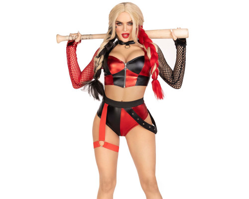 Еротичний костюм Leg Avenue Crime Spree Sweetie Costume S, топ, шорти