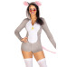 Комбінезон-костюм миші Leg Avenue Comfy Mouse L, з капюшоном