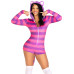 Комбінезон-костюм кішечки Leg Avenue Comfy Cheshire M, з капюшоном
