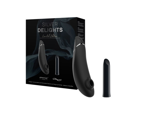 Преміальний подарунковий набір Silver Delights Collection: Womanizer Premium та We-Vibe Tango