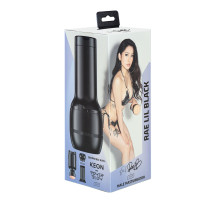 Мастурбатор Kiiroo Feel Rae Lil Black PBC, сумісний з PowerBlow і Keon