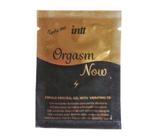 Пробник збуджувального гелю-вібратора для клітора 2-в-1 Intt Orgasm Now (2 мл)