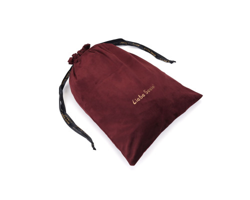 Оксамитовий мішечок для зберігання іграшок Liebe Seele Wine Red Large Storage Bag Oblong, 34х45 см