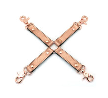 Хрестовина для фіксації Liebe Seele Rose Gold Memory Hog Tie, натуральна шкіра, рожеве золото