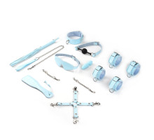 БДСМ-набір для початківців Liebe Seele Macaron 9pcs Bondage Kit-Mint, 9 предметів, мініванд