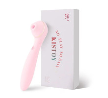 Вакуумний стимулятор з вібратором KISSTOY Polly Max Pink