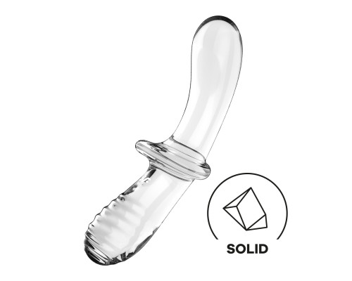Дилдо Satisfyer Double Crystal (Transparent) (м'яте паковання!!!)