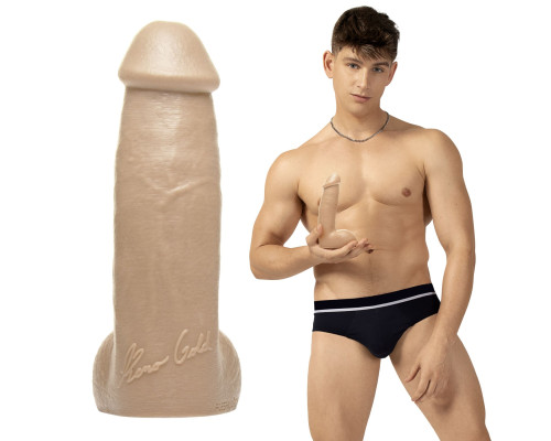 Фалоімітатор Fleshjack Boys: Reno Gold Dildo, за зліпком пеніса порноактора