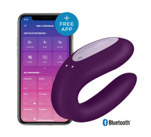 Смарт-вибратор для пар Satisfyer Double Joy Violet (мятая упаковка!!!)