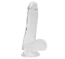Прозрачный фаллоимитатор Alive Jelly Dildo Pepito (мятая упаковка!!!)