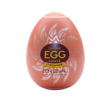 Мастурбатор-яйце Tenga Egg Shiny II, щільний TPE, пробник лубриканту 5 мл
