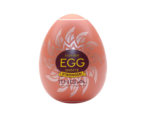 Мастурбатор-яйце Tenga Egg Shiny II, щільний TPE, пробник лубриканту 5 мл