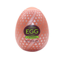 Мастурбатор-яйце Tenga Egg Combo, щільний TPE, пробник лубриканту 5 мл