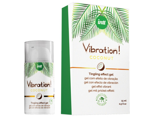 Рідкий вібратор Intt Vibration Coconut Vegan (15 мл) (без пакування!!!)