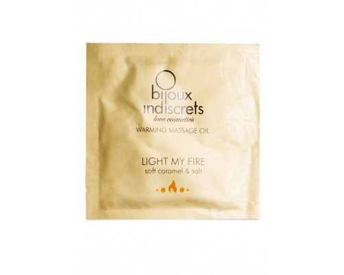 Пробник Bijoux Indiscrets Sachette Light My Fire – Caramel&Sea salt  (2 мл)