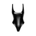 Боді з мокрим ефектом Noir Handmade F244 Powerwetlook body with high cut bottom hem, M