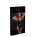 Боді з мокрим ефектом Noir Handmade F244 Powerwetlook body with high cut bottom hem, XL