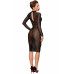 Сукня з мокрим ефектом Noir Handmade F182 Classic dress made of elastic tulle, M