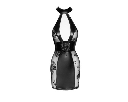 Сукня Noir Handmade F238 Short tulle dress with powerwetlook inserts, L