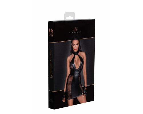 Сукня Noir Handmade F238 Short tulle dress with powerwetlook inserts, L