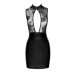 Сукня Noir Handmade F241 Short dress with powerwetlook skirt and tulle top, S