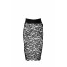 Спідниця Noir Handmade F302 Ambivalence, S, black, мереживо, довжина за коліна, шнурівка ззаду