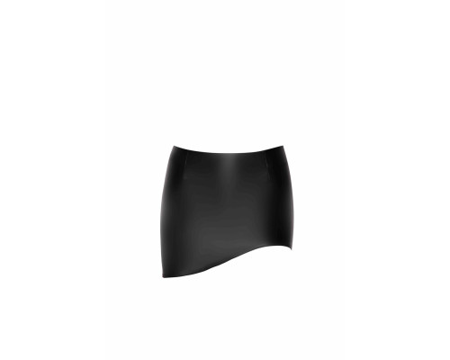 Спідниця Noir Handmade F305 Legacy, S, black, міні, під латекс, асиметричний крій
