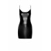 Сукня Noir Handmade F307 Mirage, S, black, міні, під латекс, відкрита спина, декор зі стразів