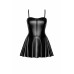 Сукня Noir Handmade F308 Dreamer, M, міні, під латекс, відкриті плечі, спідниця кльош, блискавка спереду