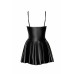 Сукня Noir Handmade F308 Dreamer, M, міні, під латекс, відкриті плечі, спідниця кльош, блискавка спереду