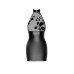 Сукня Noir Handmade F311 Eros, L, black, міні, спідниця під латекс, верх — сітка, відкрита спина