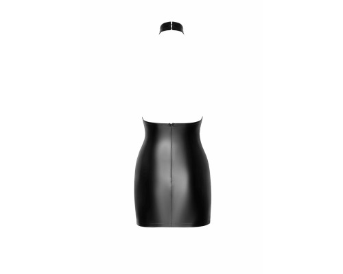 Сукня Noir Handmade F311 Eros, L, black, міні, спідниця під латекс, верх — сітка, відкрита спина