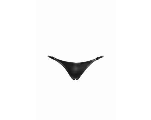 Трусики-стрінги Noir Handmade P012 Wild, XL, під латекс, крокодиловий принт, застібки з боків