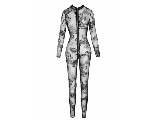 Сітчастий бодістокінг Noir Handmade F237 Long tulle overall, S