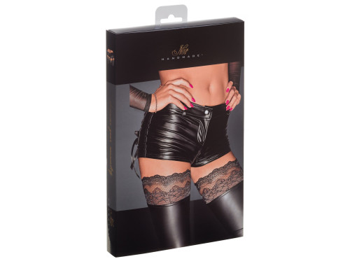 Шортики з мокрим ефектом Noir Handmade F138 Powerwetlook shorts, L