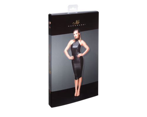 Сукня-олівець з мокрим ефектом Noir Handmade F160 Powerwetlook pencil dress, M