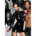 Сукня з мокрим ефектом Noir Handmade F187 PVC mini dress, S