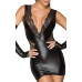 Сукня з мокрим ефектом Noir Handmade F212 Powerwetlook and lace minidress, S