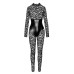 Комбінезон Noir Handmade F299 Enigma, 3XL, мереживо, довгий рукав, імітація корсета, доступ