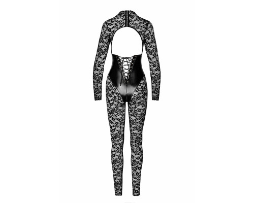 Комбінезон Noir Handmade F299 Enigma, 3XL, мереживо, довгий рукав, імітація корсета, доступ