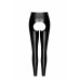 Легінси Noir Handmade F304 Taboo, M, black, під латекс, відкриті сідниці та промежина
