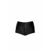 Шортики Noir Handmade F318 Wild, XL, black, під латекс, крокодиловий принт, з доступом