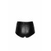Шортики Noir Handmade F318 Wild, XL, black, під латекс, крокодиловий принт, з доступом