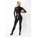 Комбінезон Noir Handmade F319 Caged, XL, під латекс, довгий рукав, з доступом, кільце на поясі
