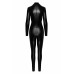 Комбінезон Noir Handmade F319 Caged, XL, під латекс, довгий рукав, з доступом, кільце на поясі