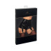 Шортики Noir Handmade F325 Glam, 3XL, black, вініл, висока талія, кріплення для панчіх, з доступом