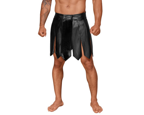 Чоловіча спідниця гладіатора Noir Handmade H053 Eco leather men's gladiator skirt, S, екошкіра